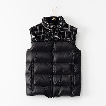 Chanel, a down vest, french size 34.