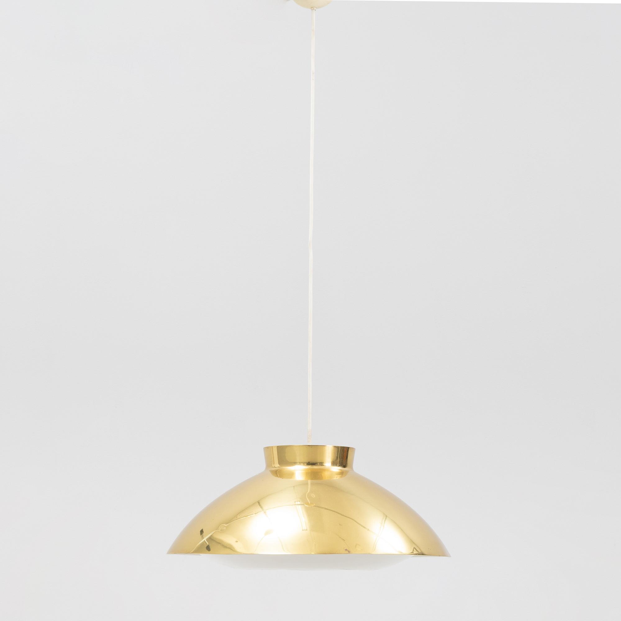 Lisa Johansson-Pape, a brass ceiling light from Stockmann Orno, Finland.