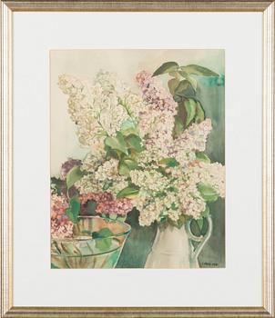 Lydia Mei, watercolour, signed.