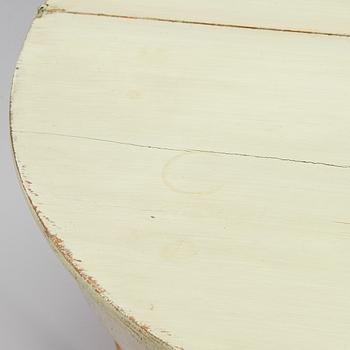 Bord / klaffbord, halvmåneform, 1800-tal.
