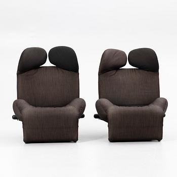 Toshiyuki Kita, Lounge chairs, a pair, “Wink”, Cassina, 1980s,