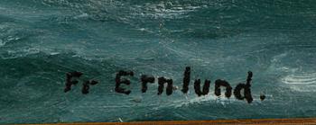 FREDRIK ERNLUND, olja på duk, signerad.