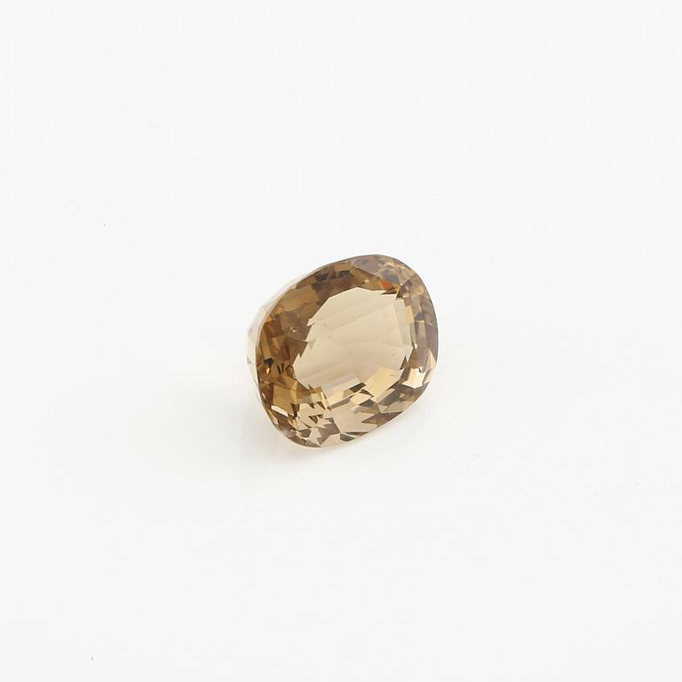 Loose, step-cut citrine, likely from Wiwen Nilsson's workshop.