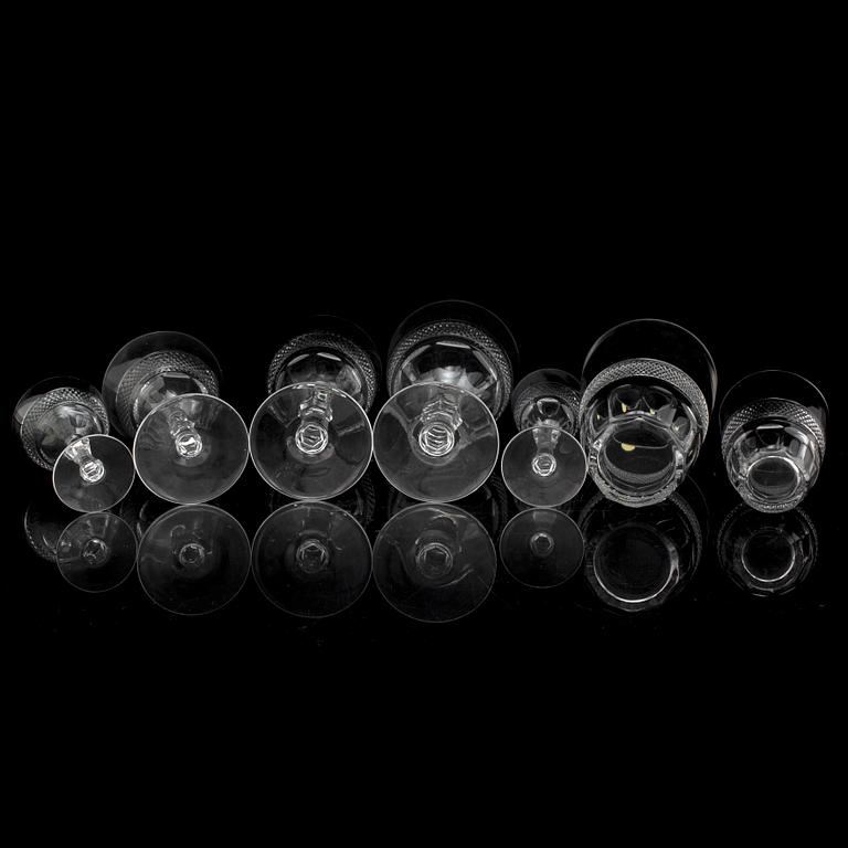 SERVIS, glas, 43 delar, "Rio", Orrefors, 1900-talets andra hälft.