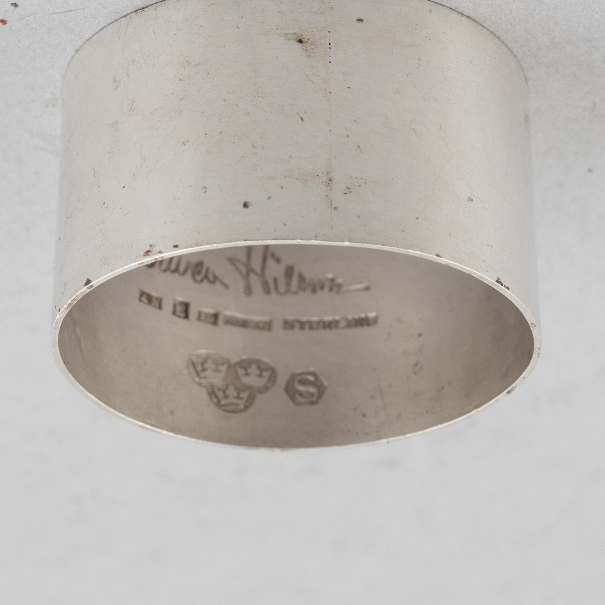 Wiwen Nilsson, napkin ring and spoon, Anders Nilsson Lund 1959.