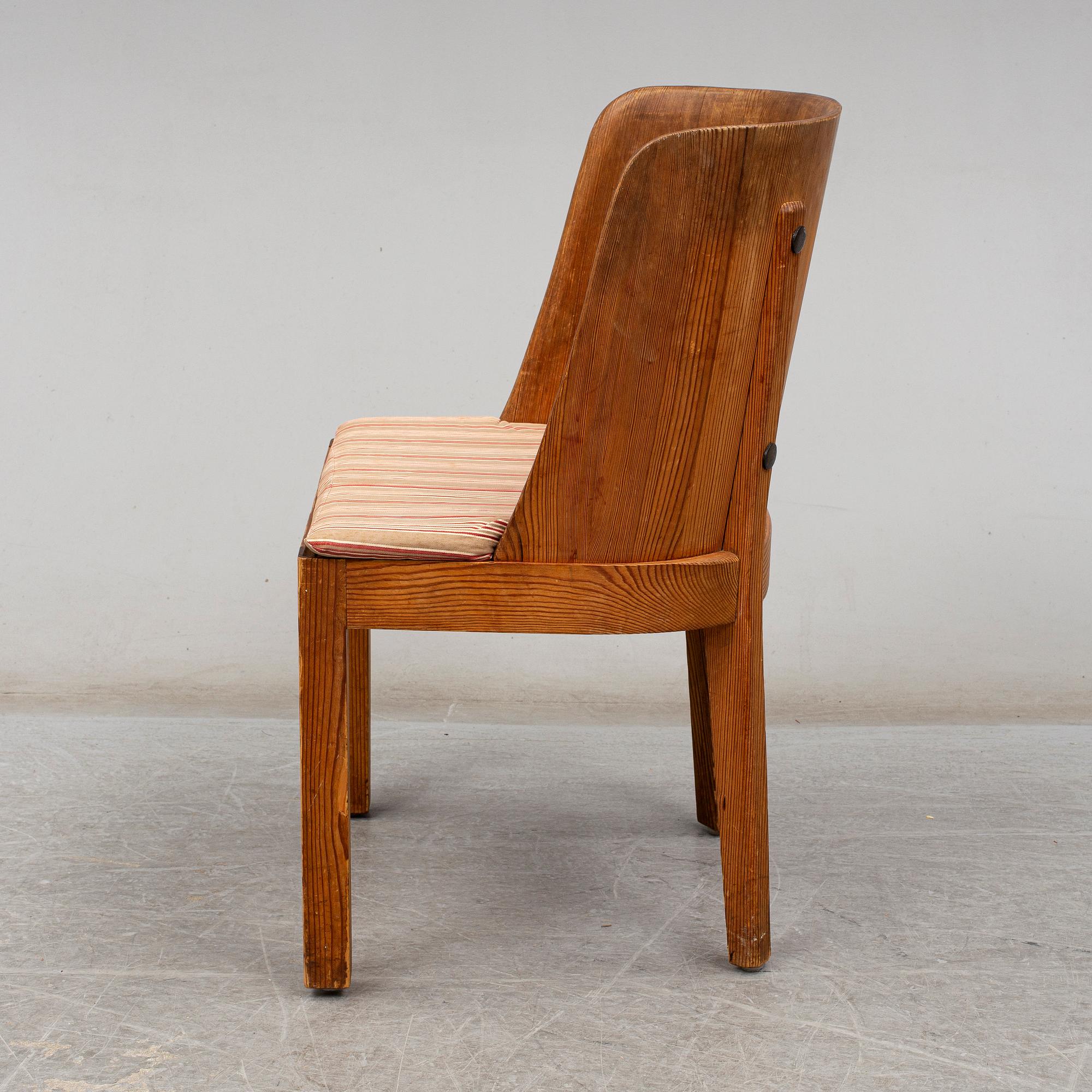 AXEL EINAR HJORTH, a 'Lovö' pine chair from Nordiska Kompaniet.