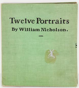 William Nicholson, portfolio with 12 woodcuts. Dated 1899.