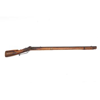 A Swedish snaphaunce rifle, 18th/19th Century.