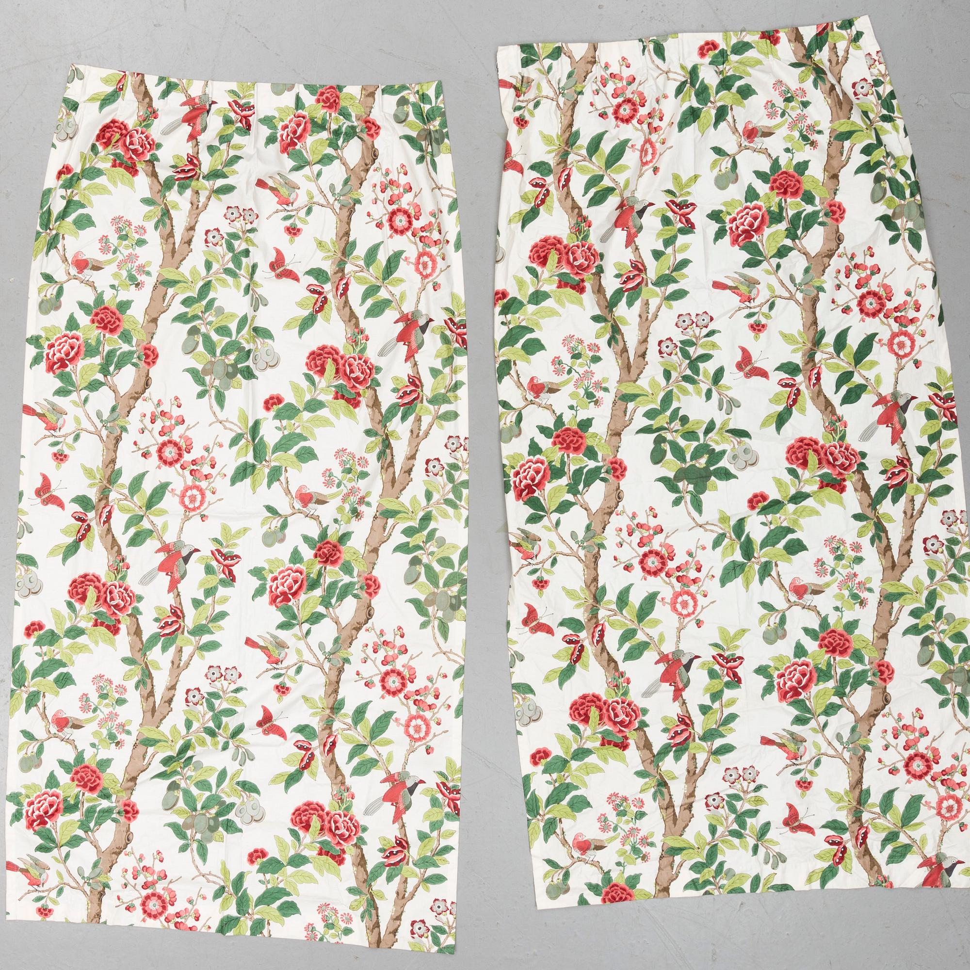 Four JP & J Baker curtains.