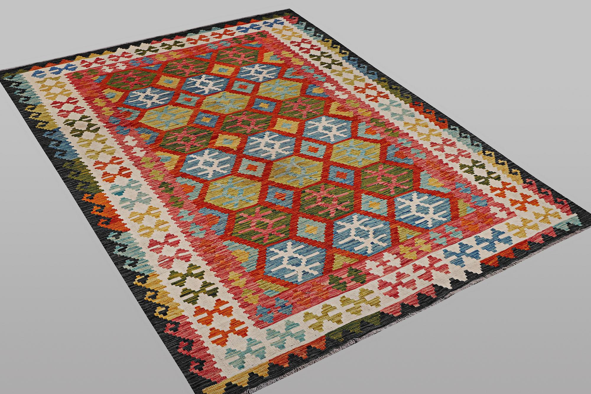 A carpet, Kilim, ca 293 x 200 cm.