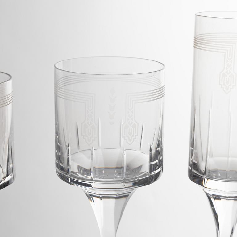 A set of 30 "Maison Ballet Russe" glasses, Cartier, France.