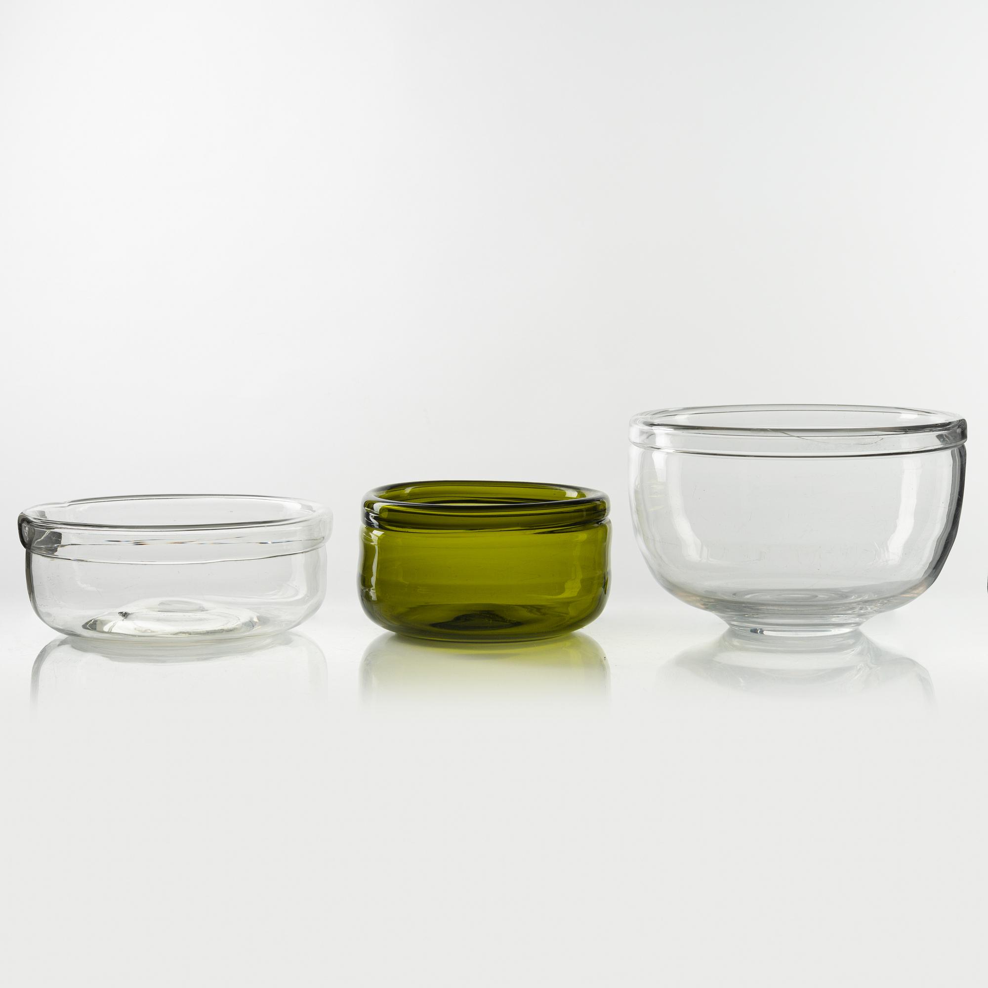 Erik Höglund, skålar, 8 st, glas.