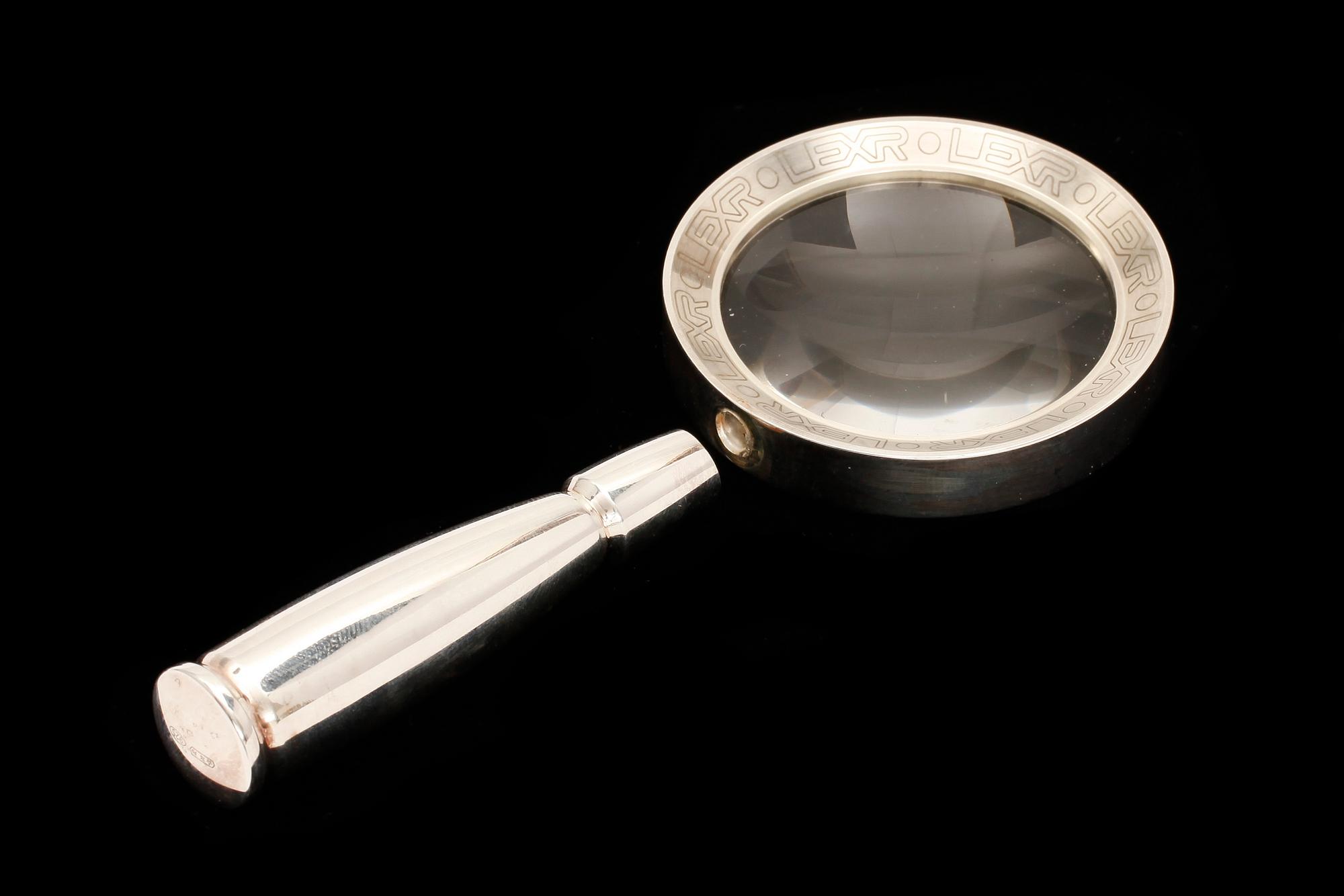 FÖRSTORINGSGLAS, silver. Rolex.