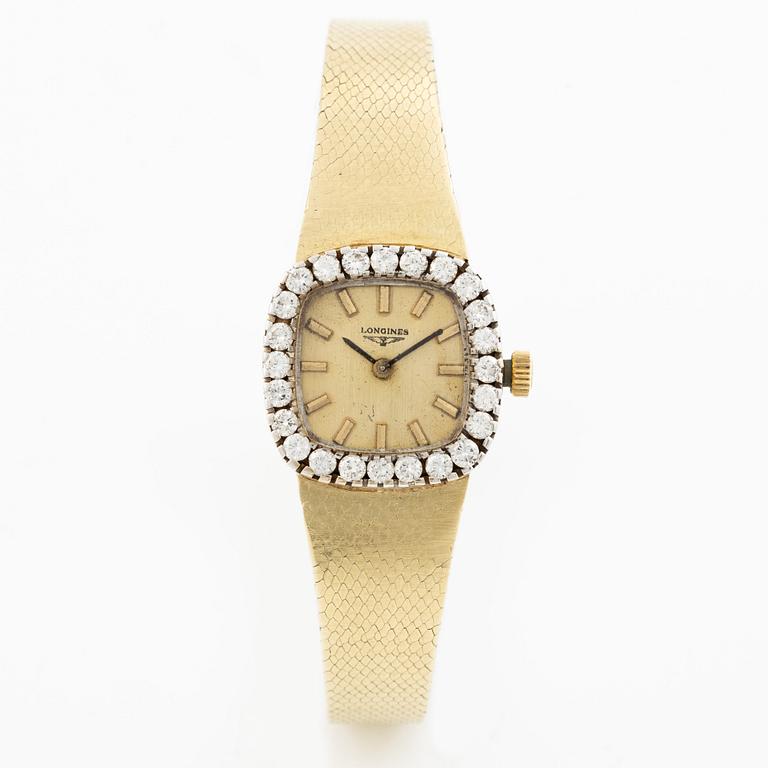 Wristwatch, 14K gold, 20 mm.