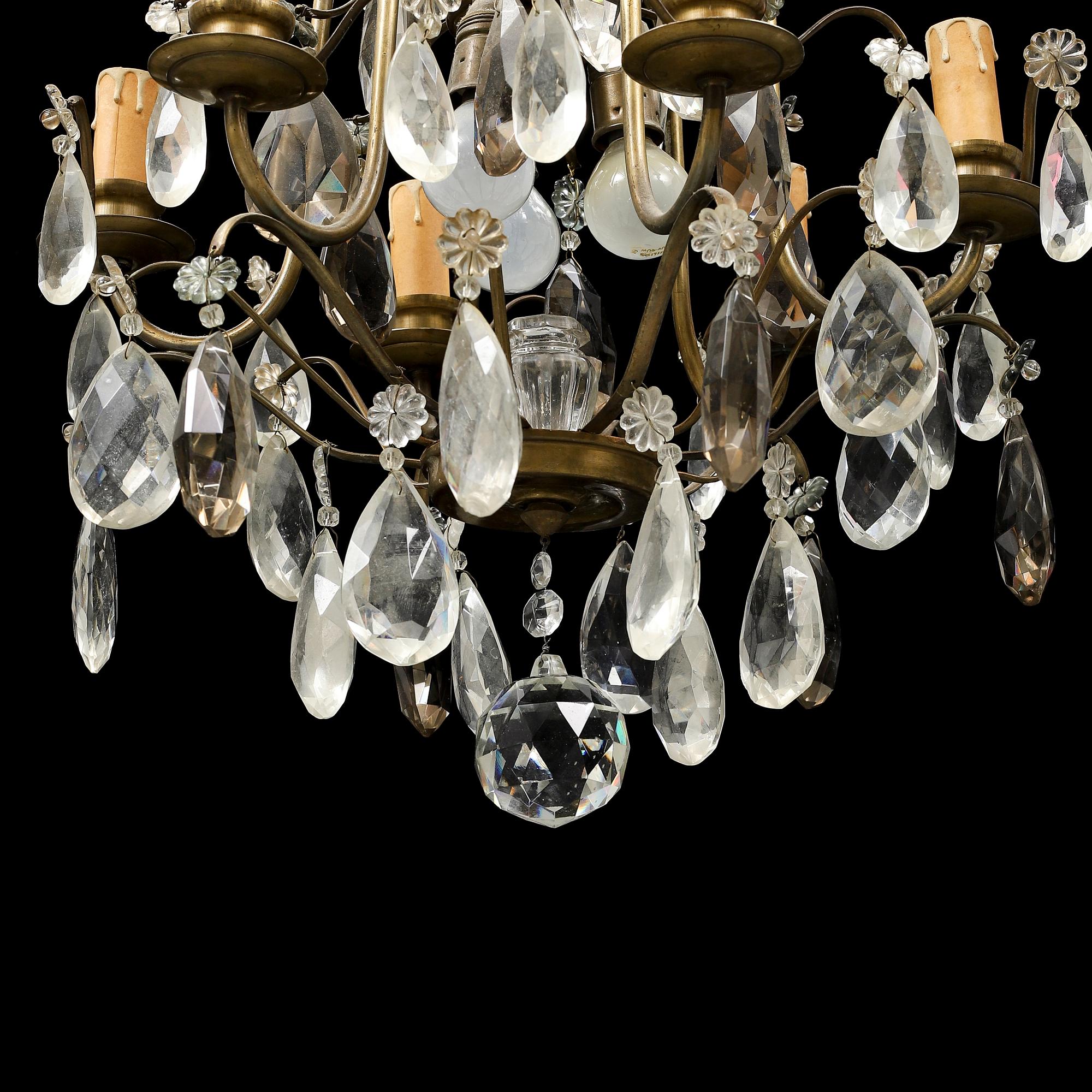 A mid 20th century rococo style ceiling light.