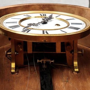 An Austrian or German wall pendulum clock, late 19th Century.