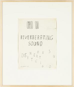 Sten Hanson,  ball pen on paper, signed and dated -81.