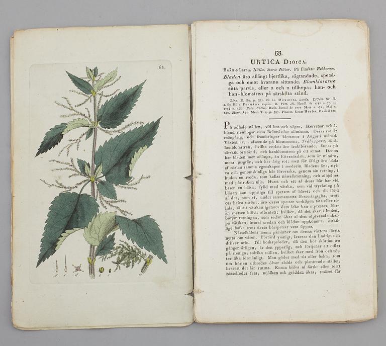 JOHAN WILHELM PALMSTRUCH, "Svensk Botanik, vol I-V. 1803-1805.