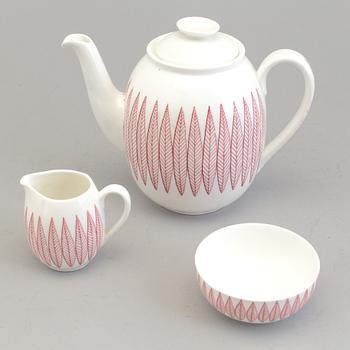 STIG LINDBERG, kaffeservis, 16 delar, benporslin, "Salix", Gustavsberg, 1960/60-tal.