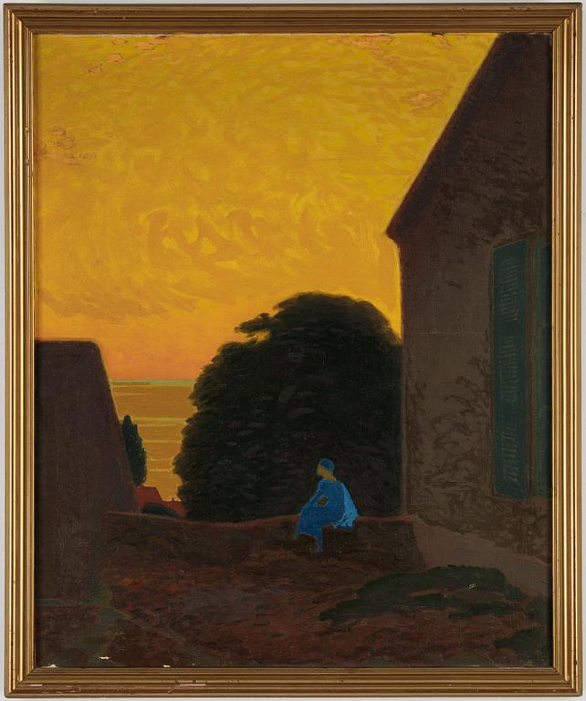 Pelle Swedlund, olja på duk, signerad PS.