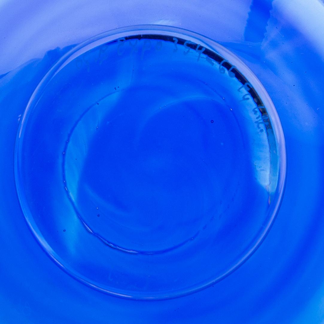 Gunnar Cyrén, two bowls on foot, Orrefors Expo.