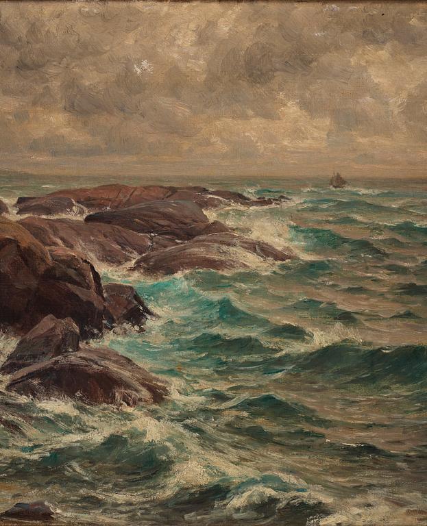 Berndt Lindholm, olja på duk, signerad.