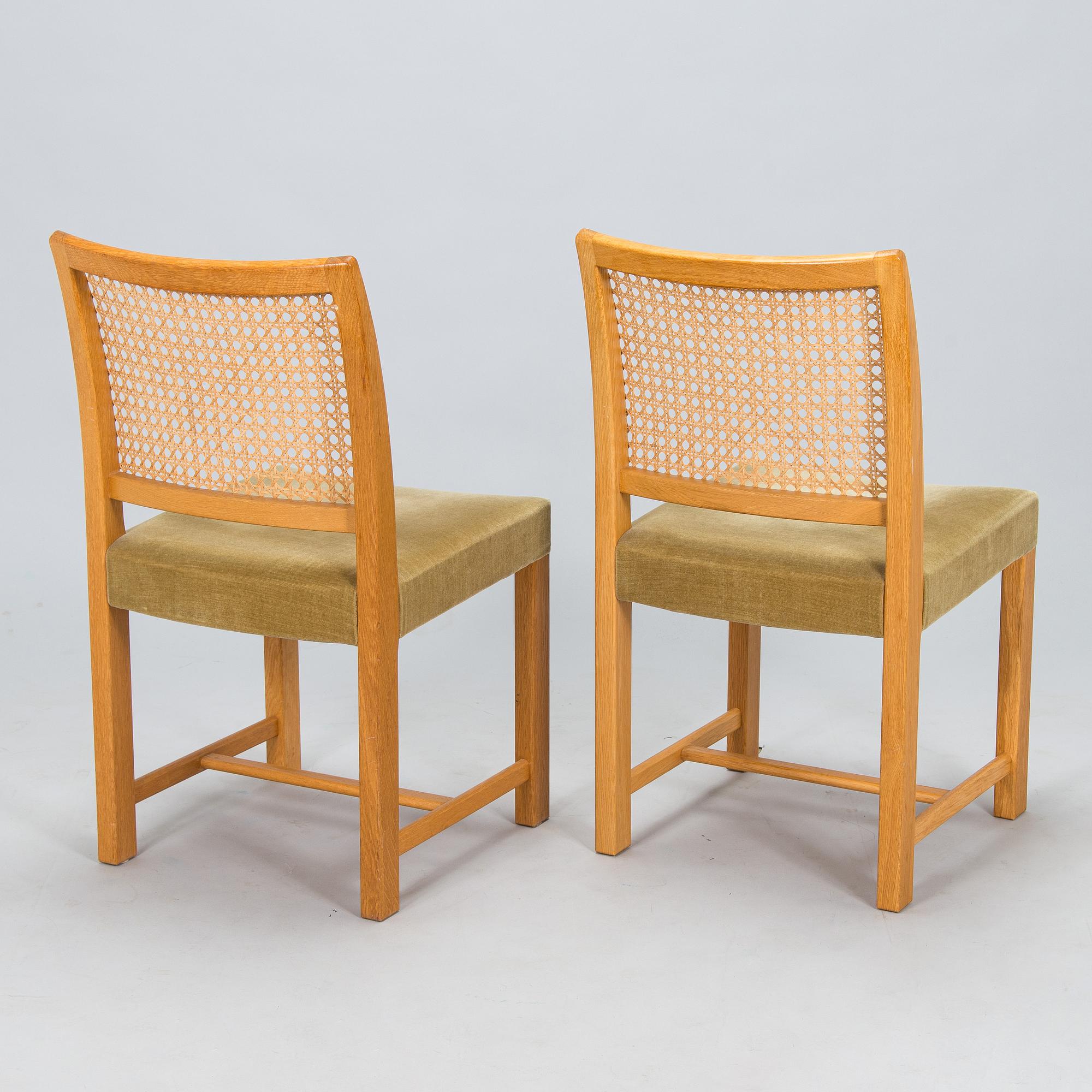 Carl Gustaf Hiort af Ornäs, dining table, "Exhibition Senior", and chairs 6 pcs, HMN Huonekalu Mikko Nupponen 1950s.