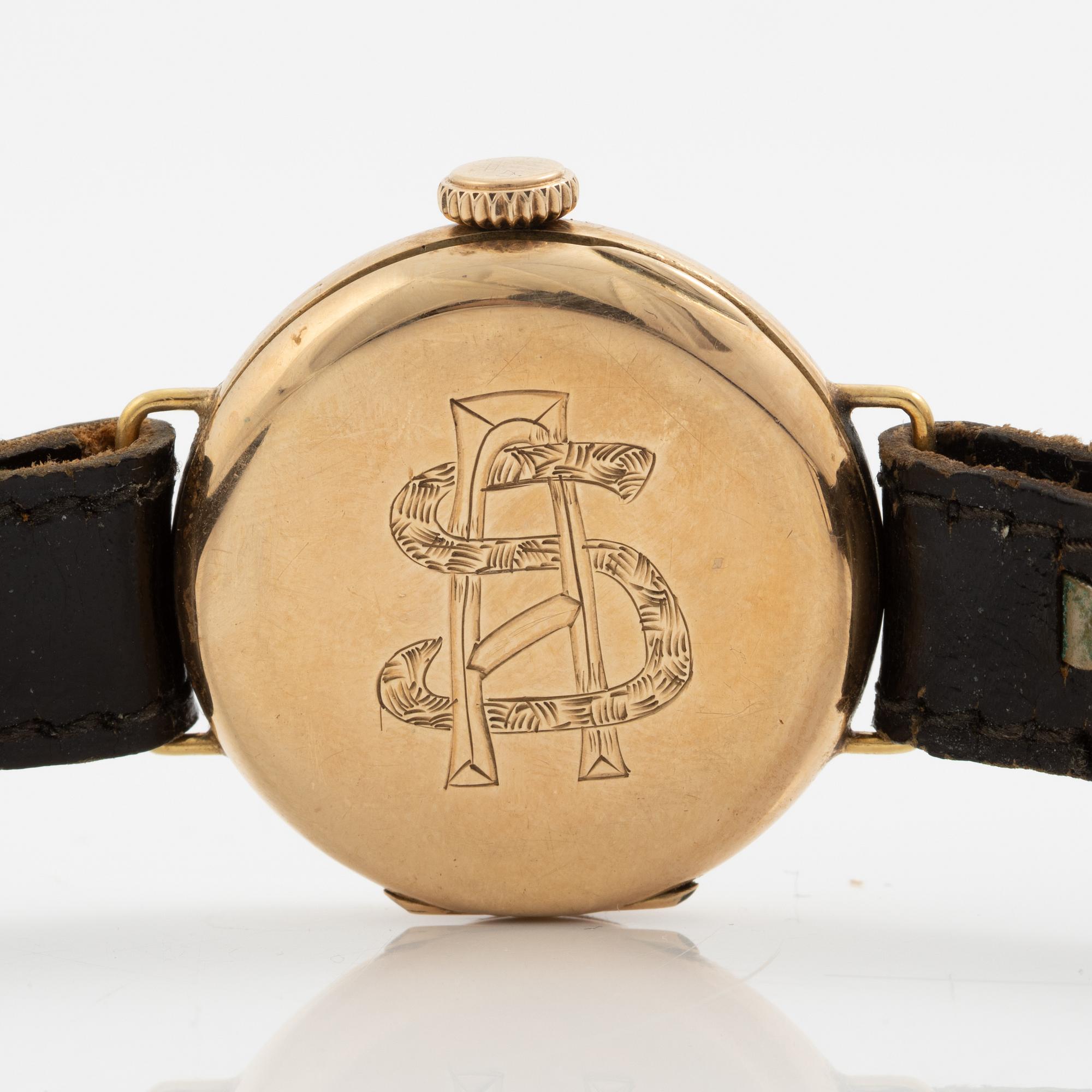 Omega, 14K gold, wristwatch, 26 mm.