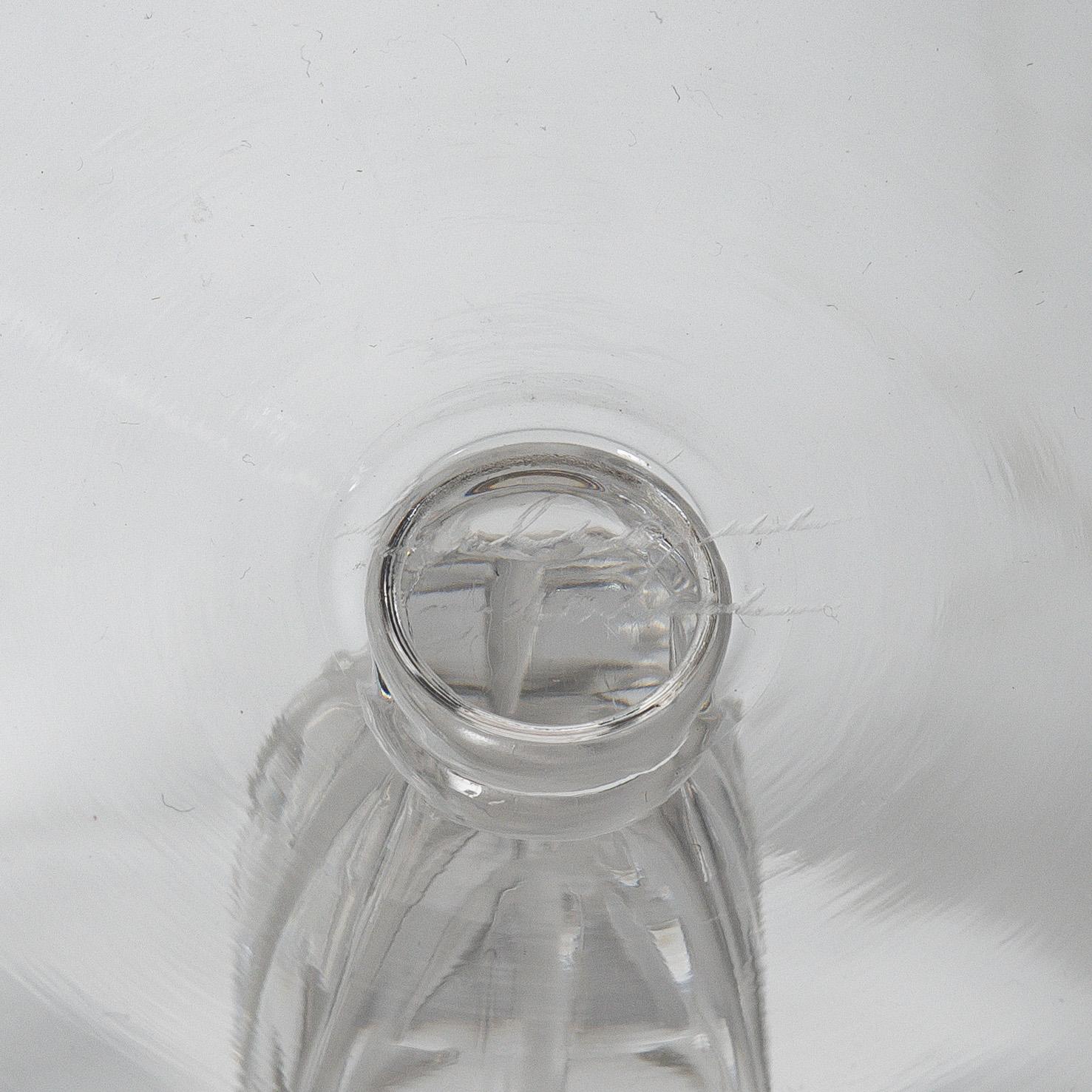 René Lalique, champagnekupor, 8 st, "Fontainebleau", Lalique, Frankrike.