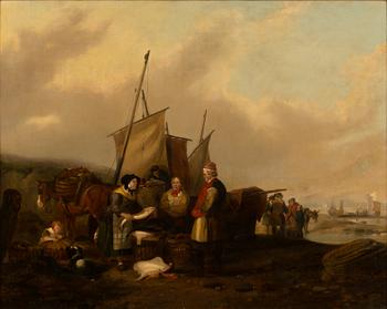 Jozef Jodocus Moerenhout, oil on canvas, signed.