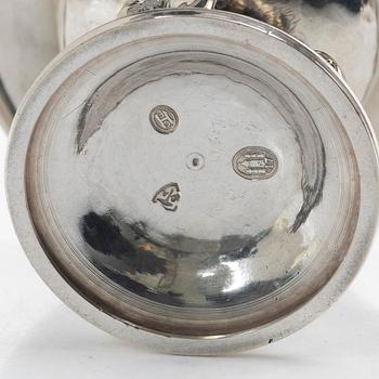 Silver, 4 pieces, Denmark, Norway early 20th century.