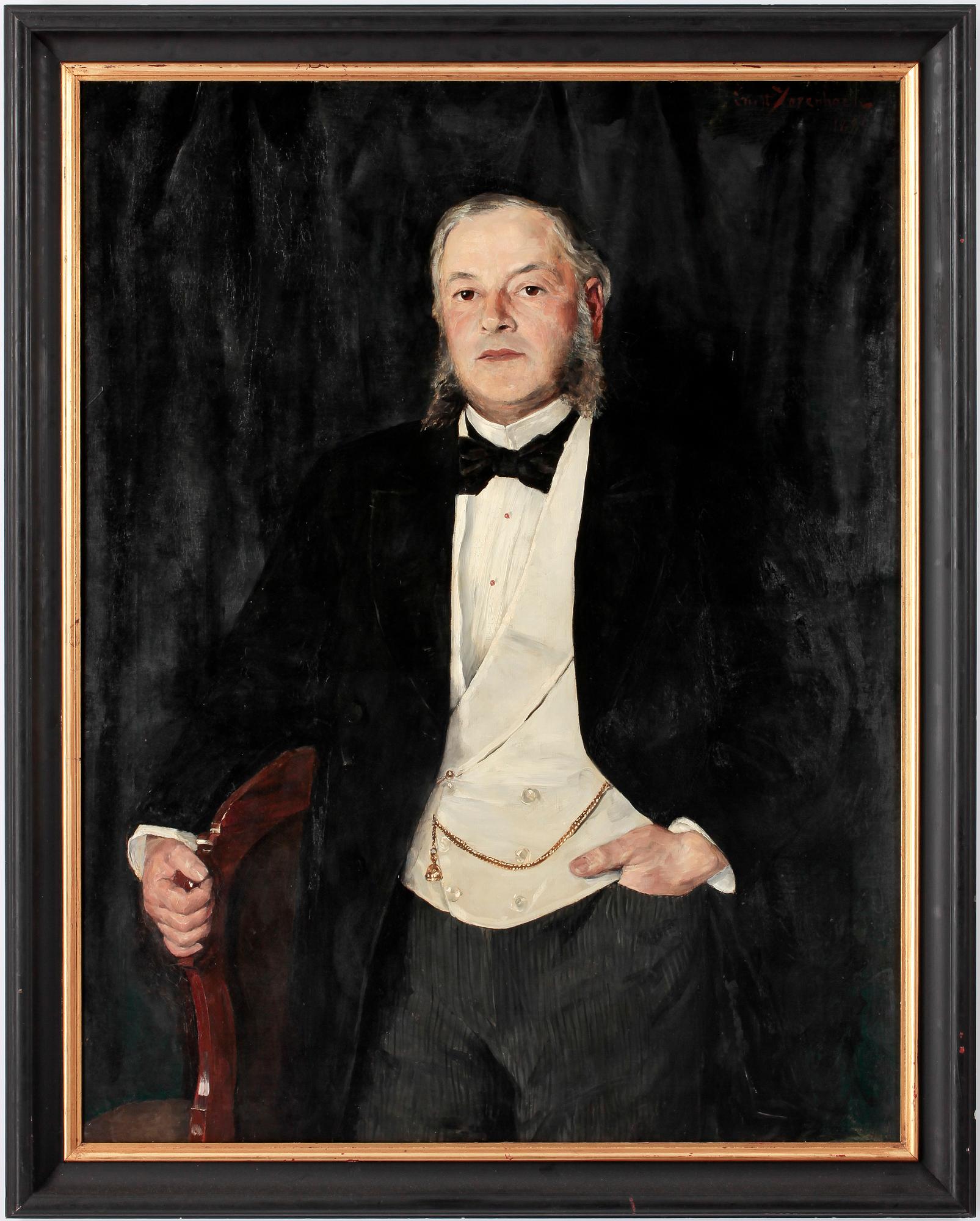 Ernst Josephson, "Porträtt av herr Eduard Josephson, konstnärens farbroder" (Portrait of Mr. Eduard Josephson, the artist's uncle).