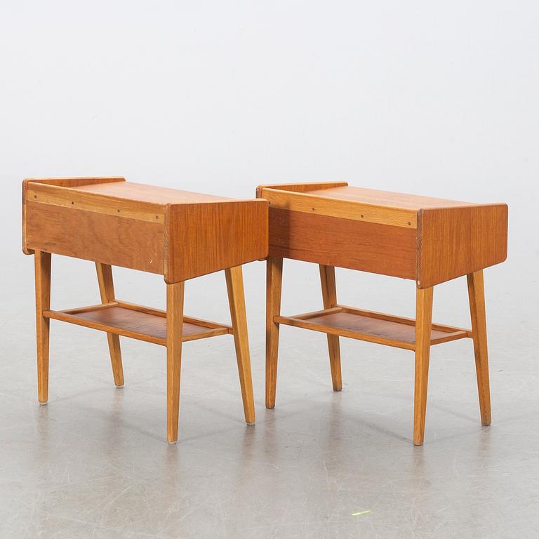 A PAIR OF BEDSIDE TABLES, 1960's.