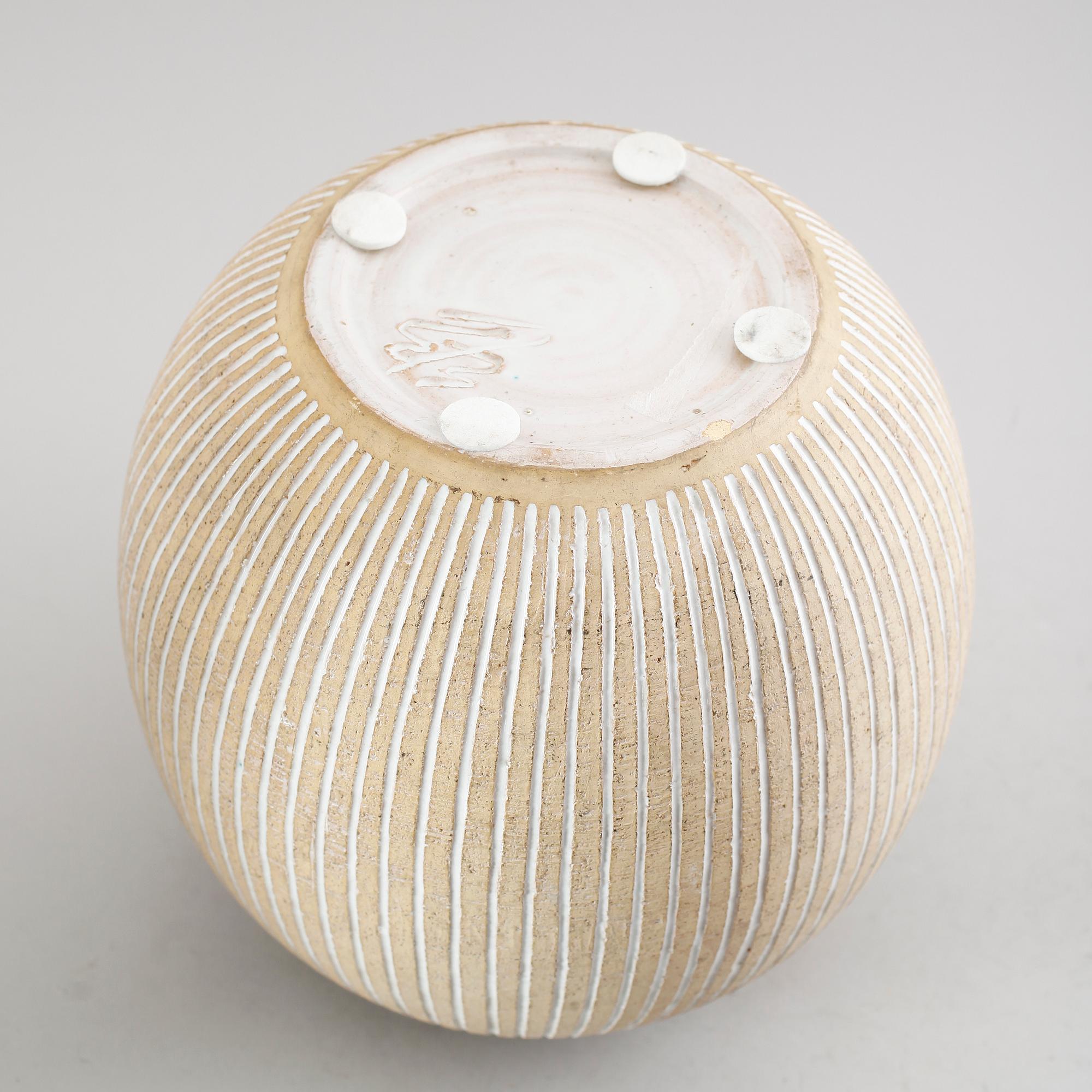 VAS, stengods, Edgar Böckman, monogramsignerad.