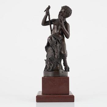 Fritz Schulze, after, sculpture, signed, bronze, height 23 cm (including stone base 30 cm).