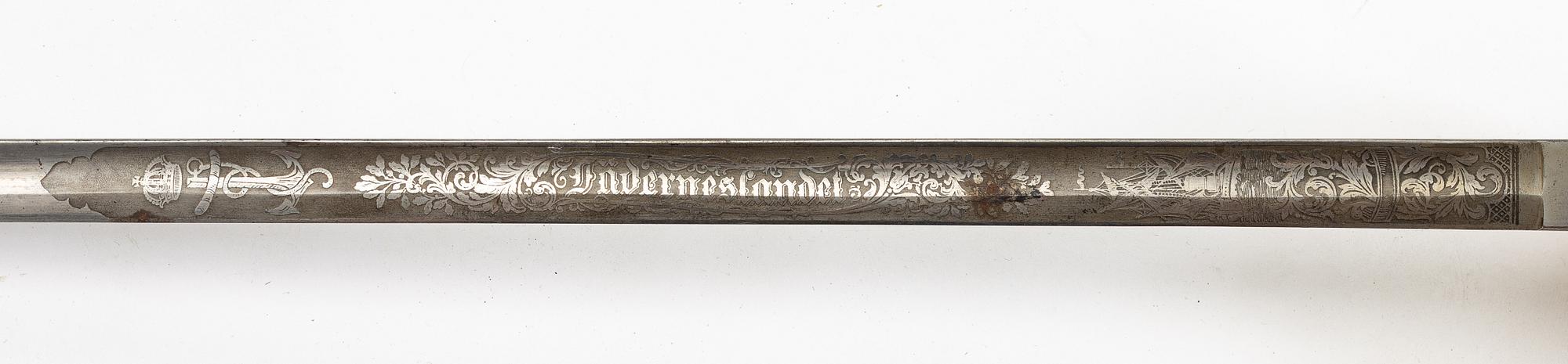 A Swedish naval officer's sword 1878 pattern.