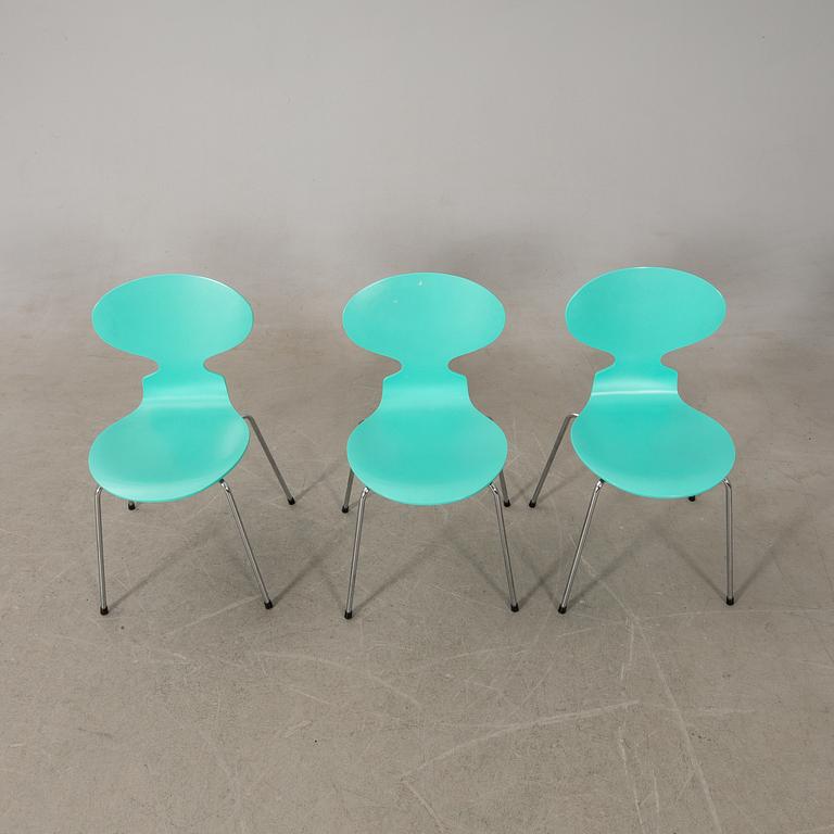 Arne Jacobsen,  stolar 8 st, "Myran", Fritz Hansen, 1993.