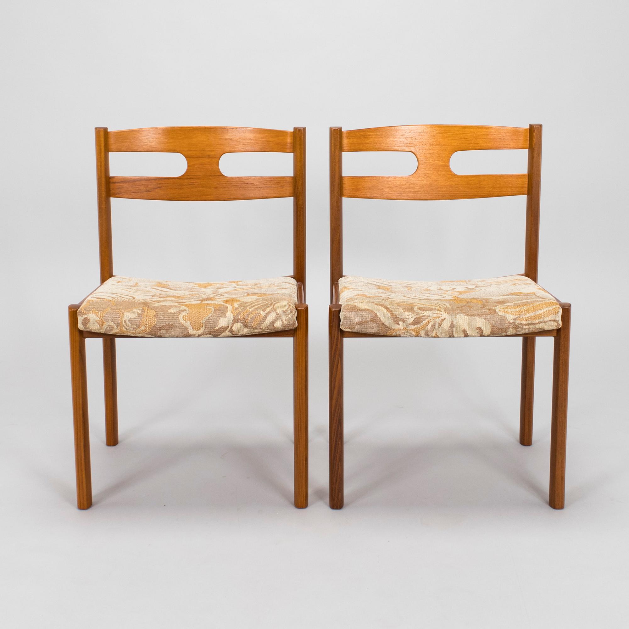 Esko Pajamies, a set of four 1970s 'Palermo' chairs for Asko, Finland.