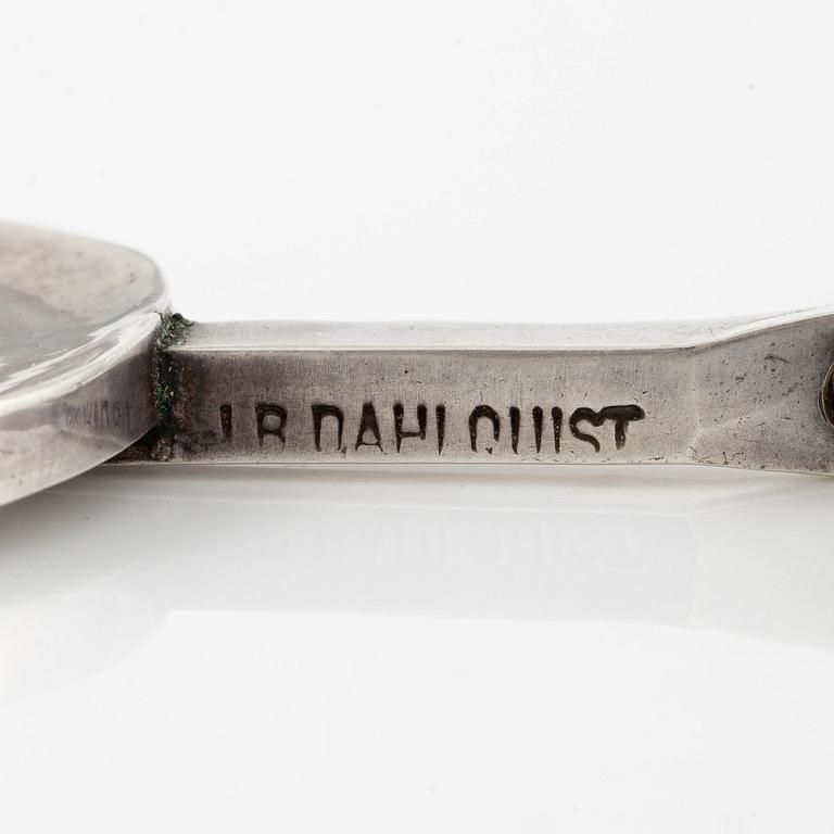 Inga-Britt "Ibe" Dahlquist, a necklace, silver with fossil, Visby 1966.