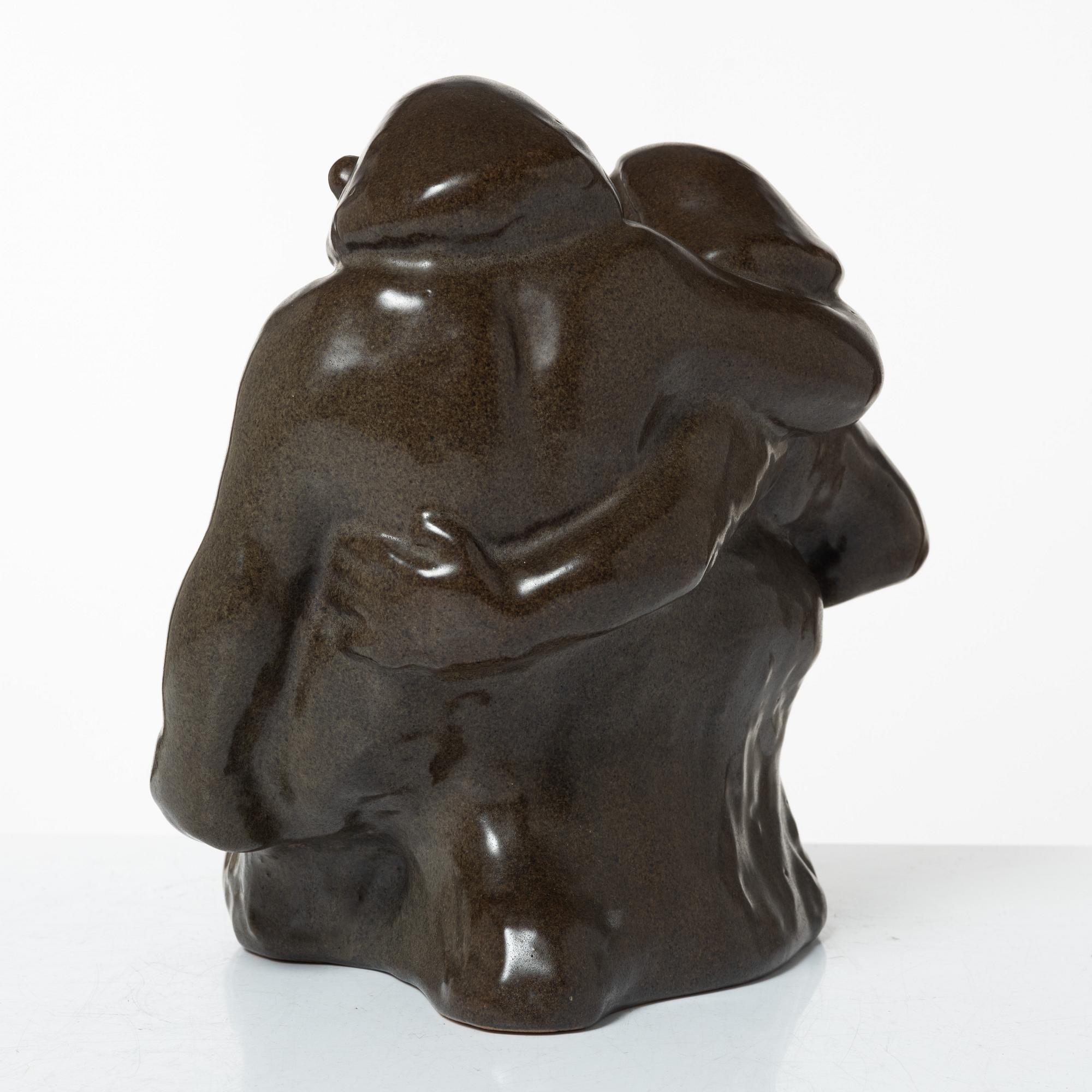 Åke Holm, a stoneware sculpture, Höganäs.