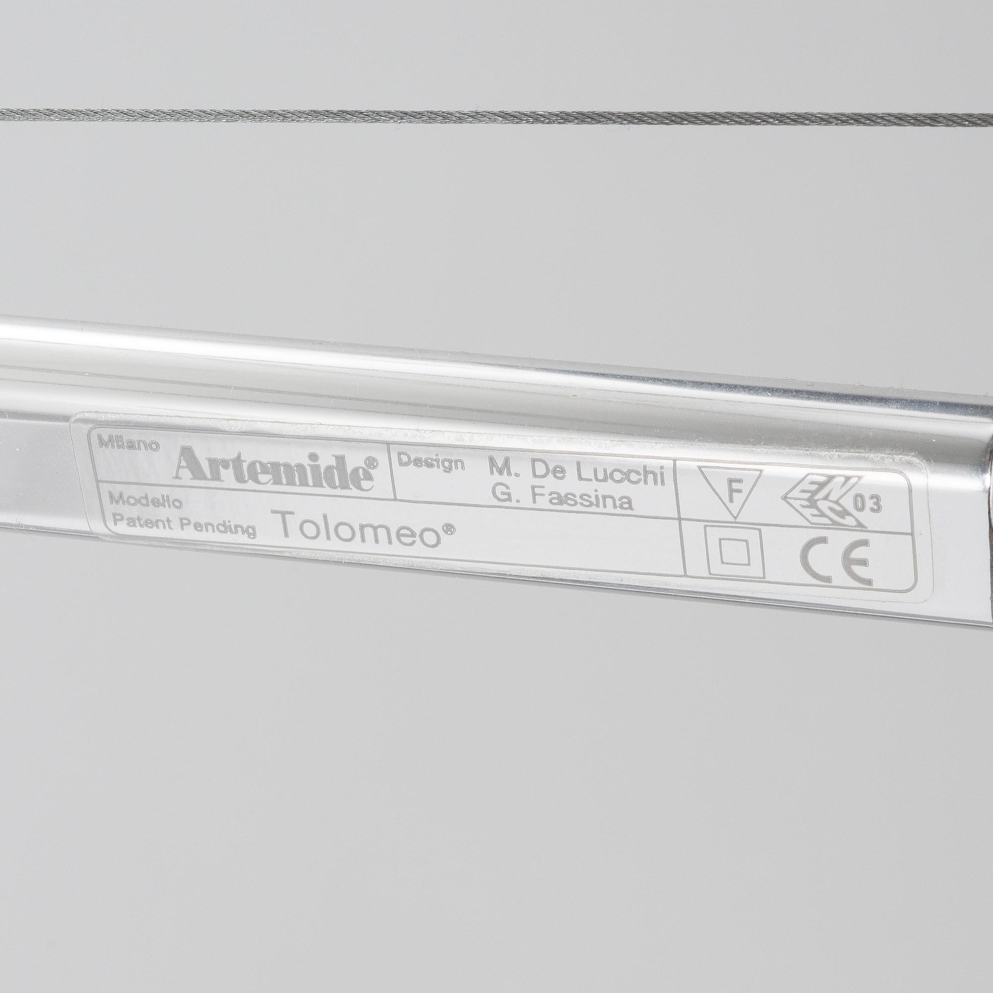 Michele De Lucchi & Giancarlo Fassina, a pair of "Tolomeo" wall lamps, Artemide, Italy.