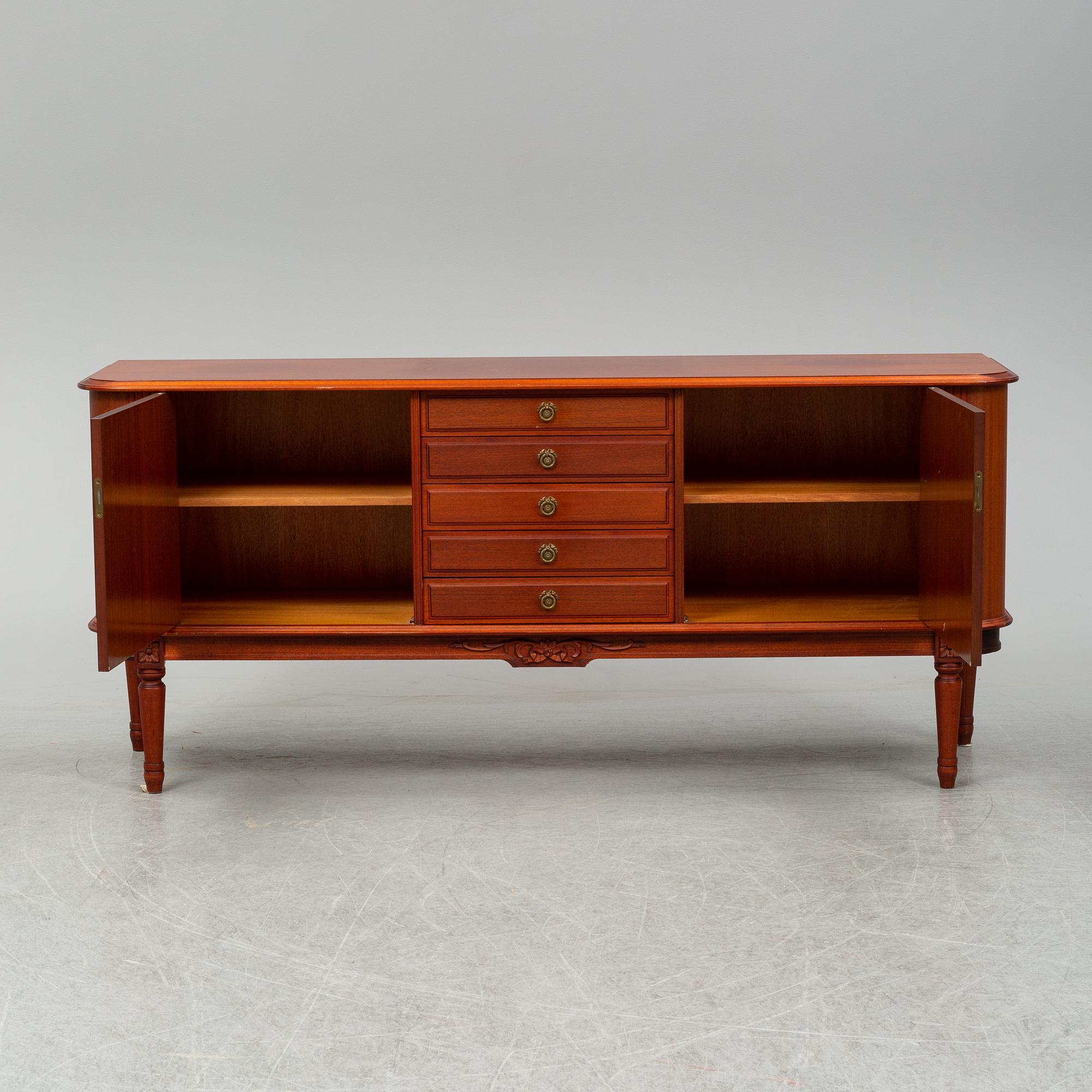 a late 20th Century sideboard.