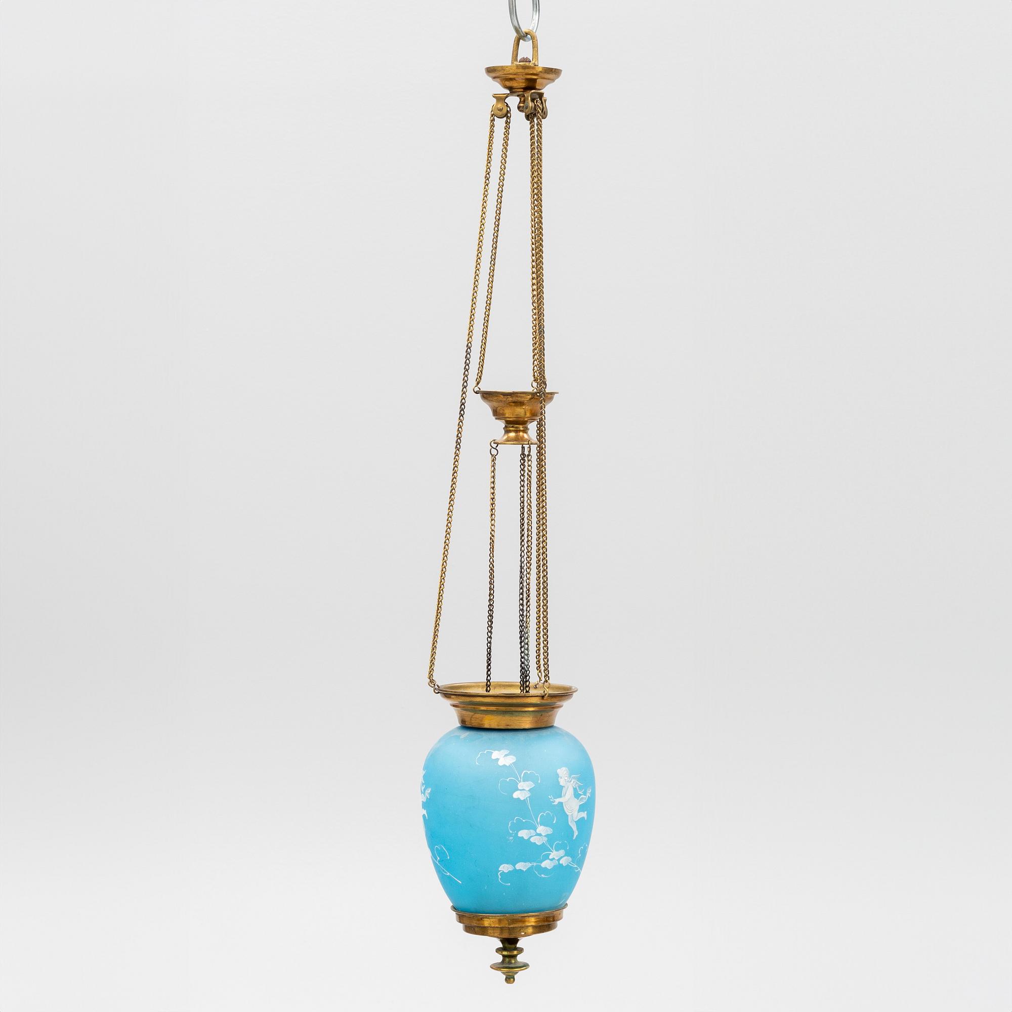 A ceiling light, early 20th Century.