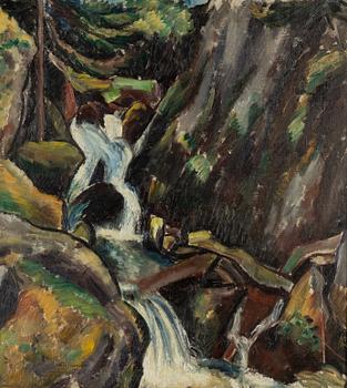 Helge Johansson, oil on canvas, signed and dated Orust 1917.