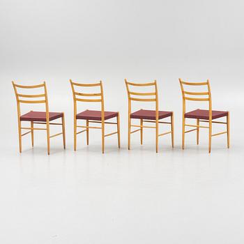 Yngve Ekström, chairs, 4 pcs, "Gracell", Gemla Diö, 1950s/60s.