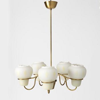 A Swedish Modern ceiling lamp, 1940s.