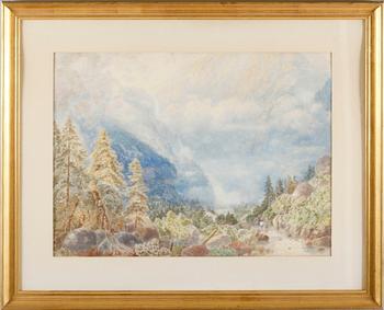 OKÄND KONSTNÄR, akvarell, 1800-talets senare del.