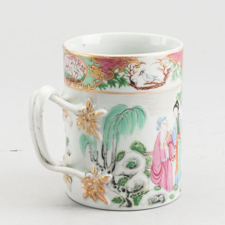 TALLRIKAR 2 st samt MUGG Kina 17-1800-tal porslin.