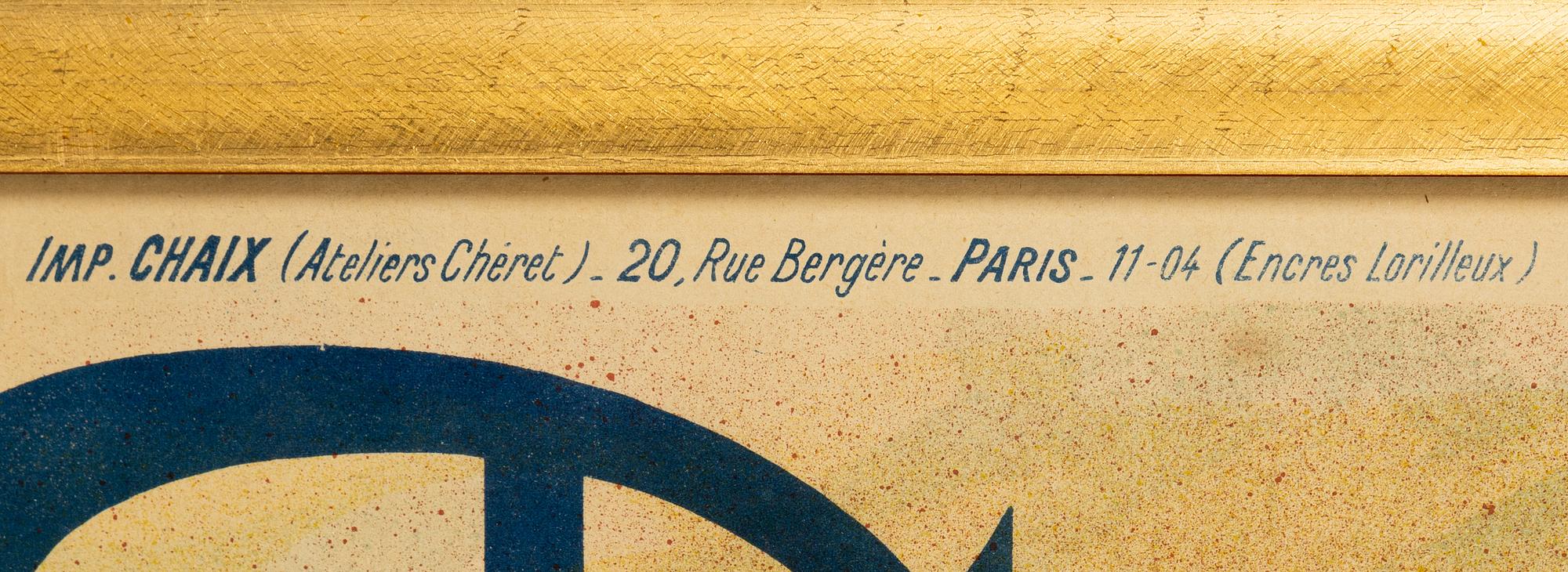 Jules Chéret, a lithographic poster, Chaix, 1904.
