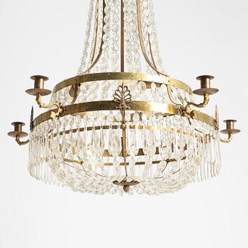 Chandelier, Gustavian style, 19th century.